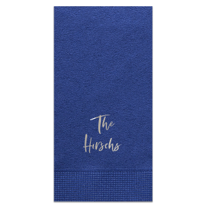 The ever-popular Slate Cocktail Napkin with Matte White Foil are a must-have for your next event—whatever the celebration!