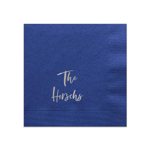The ever-popular Slate Cocktail Napkin with Matte White Foil are a must-have for your next event—whatever the celebration!