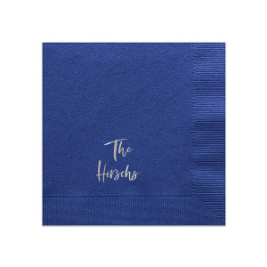 The ever-popular Slate Cocktail Napkin with Matte White Foil are a must-have for your next event—whatever the celebration!