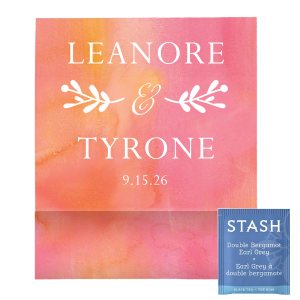 Romantic Names Favor Tea Favor (Foil)