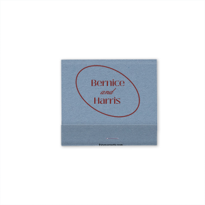 Exemplify the perfect match with the Ringed Couple Names Matchbook. The sleek and stylish design features the names of the two lovers, fully personalized in your choice of paper and foil stamp colors. Customize the design to make a product as unique as your love. Featured in our Burgundy Wedding theme, match your special occasion with any number of stylish products to create a cohesive vision. 