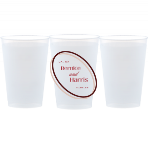 Bring a little color to your next special event with the Ringed Couples Names Full Color Cup! The full color cup features customizable text to best personalize the design. Featured in our Burgundy Wedding theme, match your special occasion with any number of stylish products to create a cohesive vision. 