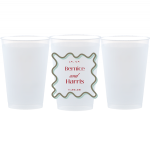 Bring a little color to your next special event with the Framed Couples Names Full Color Cup! The full color cup features customizable text to best personalize the design. Featured in our Burgundy Wedding theme, match your special occasion with any number of stylish products to create a cohesive vision. 