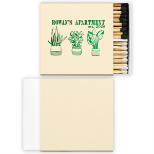 The Plants Your Apartment Matches features hand-drawn potted plant art and simple typography with a customizable name and dates! Add it to your space to bring warmth and personality. Perfect for housewarmings, or everyday hosting.