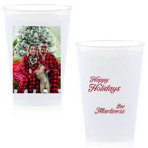 Fill up on holiday cheer this season with the Holiday Family Portrait Custom Photo Cup. Featuring your custom photo uploaded onto a high quality cup, the festive drinkware is perfect for home entertainment with your family during the holiday season. 