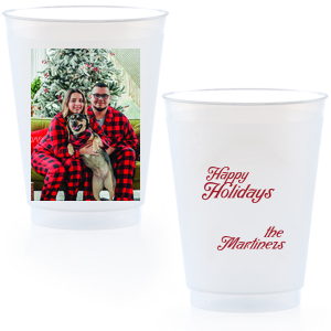 Fill up on holiday cheer this season with the Holiday Family Portrait Custom Photo Cup. Featuring your custom photo uploaded onto a high quality cup, the festive drinkware is perfect for home entertainment with your family during the holiday season. 