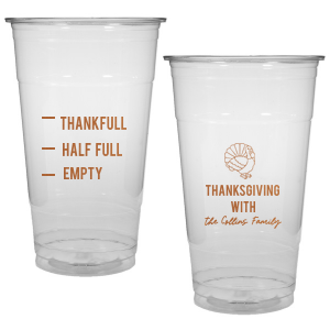 Delight friends and family this holiday season with the Funny Thankful Family Name Cup. The cheeky party cup is perfect for festive functions and home entertainment. Customize the design with personalized text, showcasing your family's name in your choice of one of our many colors!