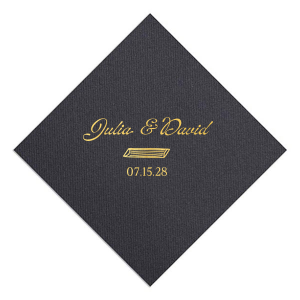 The Penne Pals Napkin is sure to be a people pleasure at your next party event. Customize the text, color and napkin style to create a unique vibe that's as unforgettable as you are. Perfect for home entertaining, weddings, or anniversaries!