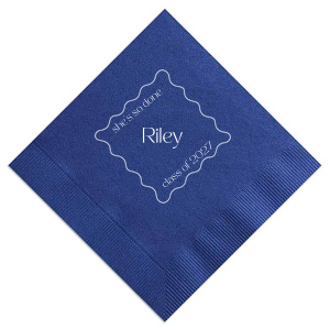 The So Done Graduation Napkin is perfect for celebrating the recent graduate in your life. The cheeky customizable design comes available in a wide selection of colors and styles to best match your special event's vibes.