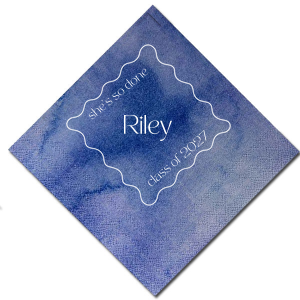 The So Done Graduation Napkin is perfect for celebrating the recent graduate in your life. The cheeky customizable design comes available in a wide selection of colors and styles to best match your special event's vibes.