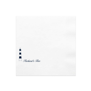 Pair your next special event with the classic Lighthouse Napkin. Perfect for birthdays, retirement or home entertainment, the high quality napkin is available in your choice of foil stamp and fabric color. Easily customize your unique design to create a one of a kind memento. 