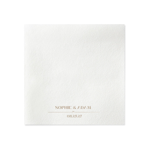 The Heartfelt Couples Napkin is an elegant and eye-catching design that is perfect for engagements, weddings, or other special lifetime events. Show your devotion with the customizable design by choosing the color and style of your preference to best match your big day.