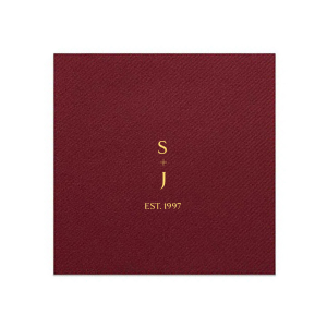 The Vertical Initials Napkin is a clean and simple design that is timelessly chic. Customize the design to best match your next big event's vibes.