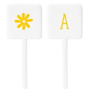 Stir the honey jar up for sweet times with the First Bee-Day Birthday Stir Stick. The bespoke party item is customizable in the choice of color and style, creating a fun touch to your baby's first birthday event. The stir stick is perfect for mixing drinks or as miniature skewers. 