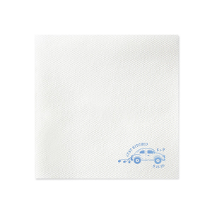 Gear up for a good time with the stylish and whimsical Just Hitched Wedding Napkin for your next big party event. The customizable design comes available in a wide variety of colors and style to fit your event's theme. Not only great for weddings, but for engagements and home entertainment too!
