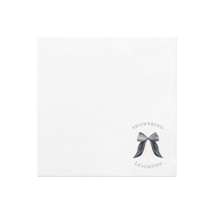 It doesn't get more elegant than the Pearls and Prosecco Black Bow Full Color Napkin, perfect for weddings, anniversaries, engagements and other major lifetime occasions. Easily customize the full color napkin to personalize your design!
