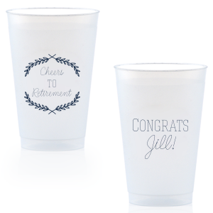 Raise a cup of honor with the Branch Framed Cheers Cup, elegantly bordered by arching leaves. Personalize with any milestone, while 'Congrats' and the achiever's name on the back toast to their distinguished success.