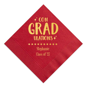 Celebrate what makes you unique with the Twinkle ConGRADulations Napkin. Featuring stars as bright as your graduate's future, the customizable design is perfect for showcasing what makes you special. 