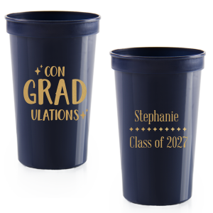 Celebrate what makes you unique with the Twinkle ConGRADulations Stadium Cup. Featuring stars as bright as your graduate's future, the customizable design is perfect for showcasing what makes you special. Perfect to those celebratory toasts for your grad's big day.