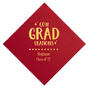 Celebrate what makes you unique with the Twinkle ConGRADulations Napkin. Featuring stars as bright as your graduate's future, the customizable design is perfect for showcasing what makes you special. 