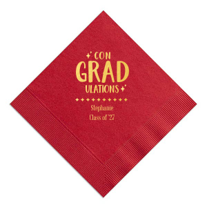 Celebrate what makes you unique with the Twinkle ConGRADulations Napkin. Featuring stars as bright as your graduate's future, the customizable design is perfect for showcasing what makes you special. 