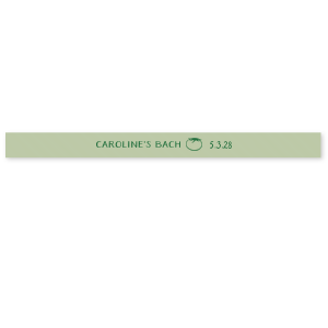 Put a wrap on your bachelorette party with Fresh Off The Market Bachelorette Ribbon. The cute and simple design features your name and date paired with a cute tomato. This product is perfect for spring time parties and accents for personalized gifts. 