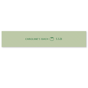 Put a wrap on your bachelorette party with Fresh Off The Market Bachelorette Ribbon. The cute and simple design features your name and date paired with a cute tomato. This product is perfect for spring time parties and accents for personalized gifts. 