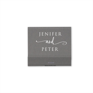 Strike a note of sophistication with the Stacked and Swirled Perfect Match, where the couple's names are boldly stacked, linked by a decorative, flourished "and." The reverse declares "The Perfect Match" in a harmonious blend of fonts, symbolizing the beautiful convergence of two lives into one.