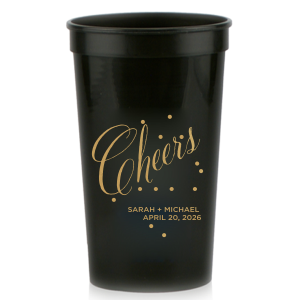 The Cheers Bubble Cup will look fabulous with your unique touch. Your guests will agree!