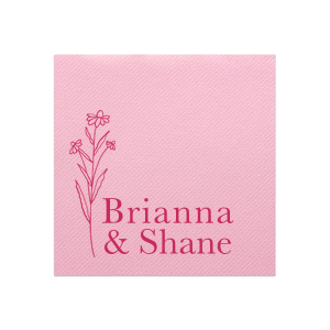 Our personalized Pink Cocktail Napkin (Foil) with Matte Fuchsia Foil has a Stem Daisy Flower graphic and is good for use in Floral themed parties and couldn't be more perfect. It's time to show off your impeccable taste.