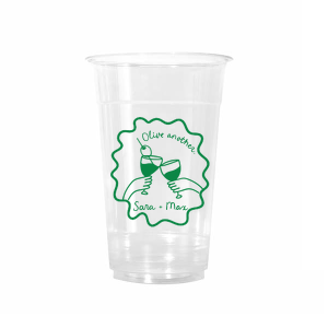 Celebrate one of a kind memories with the Olive Another Cheers Cup! The cheeky yet trendy design features a hand-drawn pair of cheersing glasses within a ribbon frame. Customize the design with your choice of text and foil stamp colors to best match your taste.