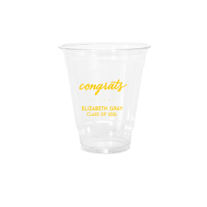 With the Simple Congrats Cup celebrate with refined sophistication. The elegantly bold scripted "congrats" adds a touch of class, perfect for honoring any special occasion. Personalize with a name and event for an effortlessly chic celebration.