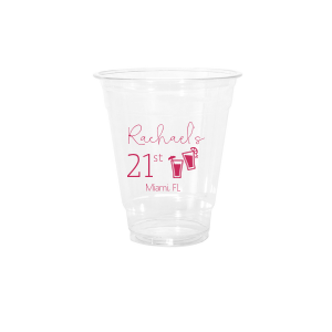 Get ready to raise a toast to fun with the Tropical Birthday Drink Cup! Featuring two charming tropical cocktails clinking mid-air—one flaunting an umbrella, the other with a zesty lime garnish—this cup screams celebration. Personalize with the birthday honoree's name, date, and party locale for an unforgettable bash!