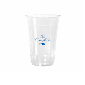 Script Family Name Leaf Cup is a frosted, shatterproof cup highlights your family name in graceful script with a tiny leaf. Pick the surname and ink color; reusable and stackable for effortless service. Perfect for reunions, backyard dinners, Thanksgiving, lake weekends, housewarmings, and everyday entertaining.