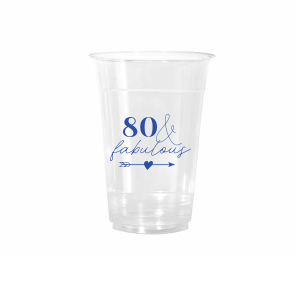 The "Age" & Fabulous Arrow Cup showcases the phrase “80 & fabulous” in a stylish script paired with a playful arrow and heart accent. Choose this design to bring confidence and charm to your drinkware. Perfect for birthdays and family reunions.
