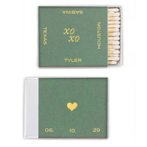 Name, Date & Location XOXO Matchbox