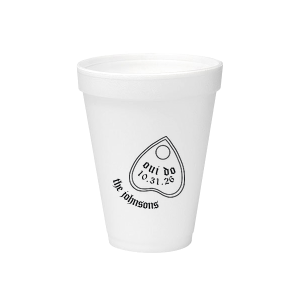 Oui Do Cup 12-oz. Styrofoam Cup (Ink) 