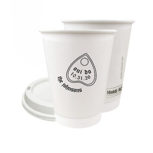 Oui Do Cup 12-oz. Double Wall Paper Hot Cup (Ink)