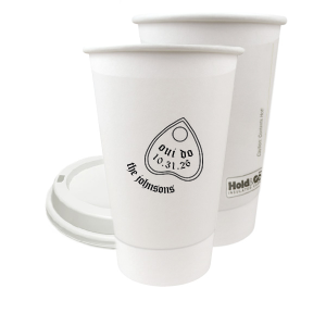 Oui Do Cup 16-oz. Double Wall Paper Hot Cup (Ink)