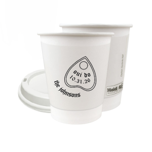 Oui Do Cup 8-oz. Double Wall Paper Hot Cup (Ink)