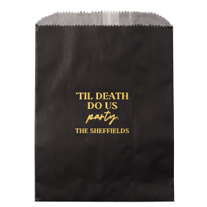 'Til Death Do Us Party Family Name Bag Cookie Bag (Foil)