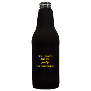 'Til Death Do Us Party Family Name Can Cooler Bottle Cooler (Ink)