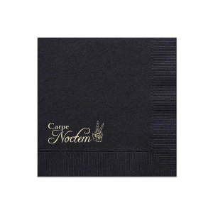 Carpe Noctem Napkin Cocktail Napkin (Foil)