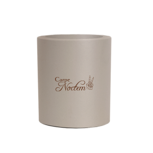 Carpe Noctem Can Cooler Round Can Cooler (Ink)
