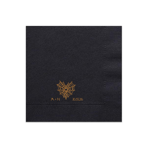 Web Heart Napkin Cocktail Napkin (Foil)