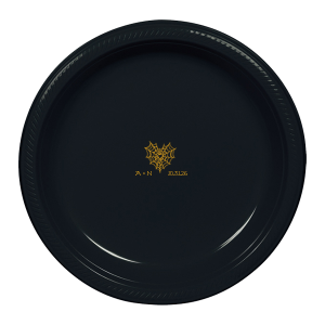 Web Heart Plate Dinner Plate (Foil)