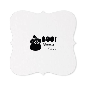 Witchy Cat Coaster Fancy Coaster (Foil)