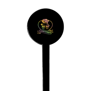 Amor Eterno Stir Stick Round Plastic Stir Stick (Foil)