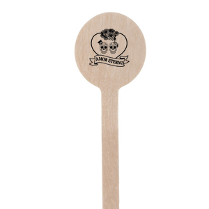 Amor Eterno Stir Stick Round Stir Stick (Foil)