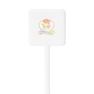 Amor Eterno Stir Stick Square Plastic Stir Stick (Foil)